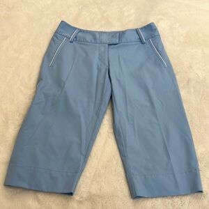 Adidas climalite Capri size 6 blue white pipping detail